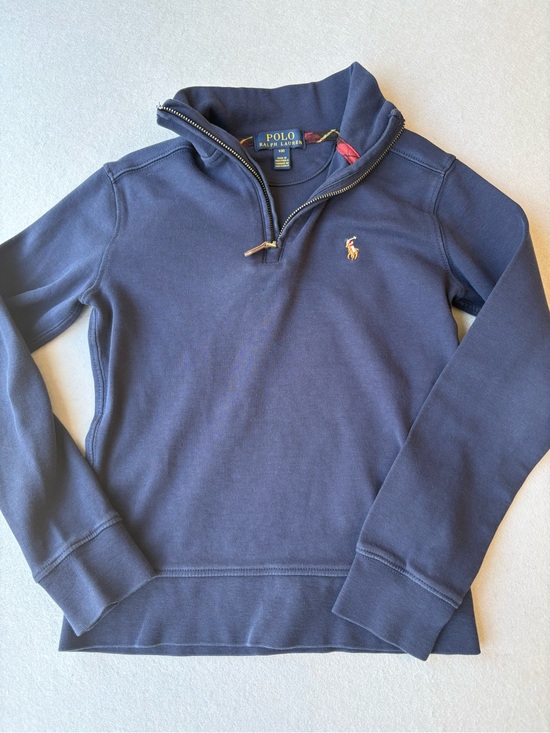 Polo Ralph Lauren Other - Polo Ralph Lauren Cotton
Interlock Quarter-Zip Pullover
Boys sz 8 preppy